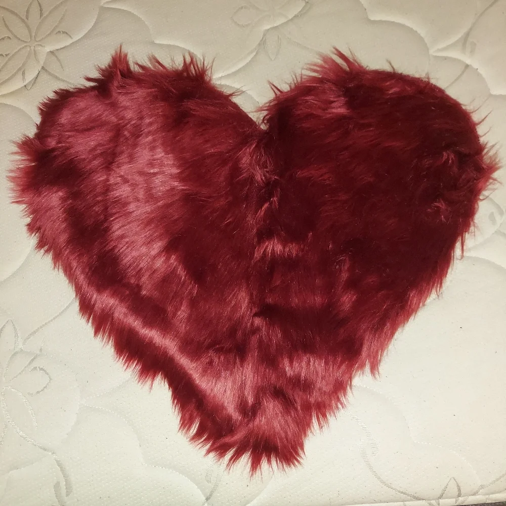 Heart Shaped Burgundy Rug- New!